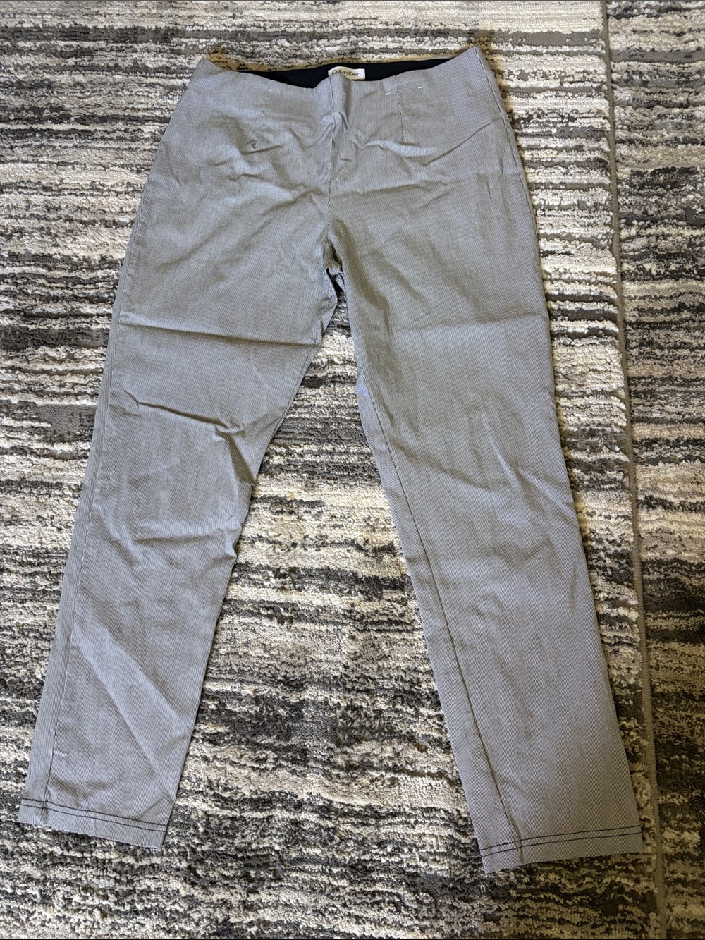 Calvin Klein Gray Straight-Leg Jeans